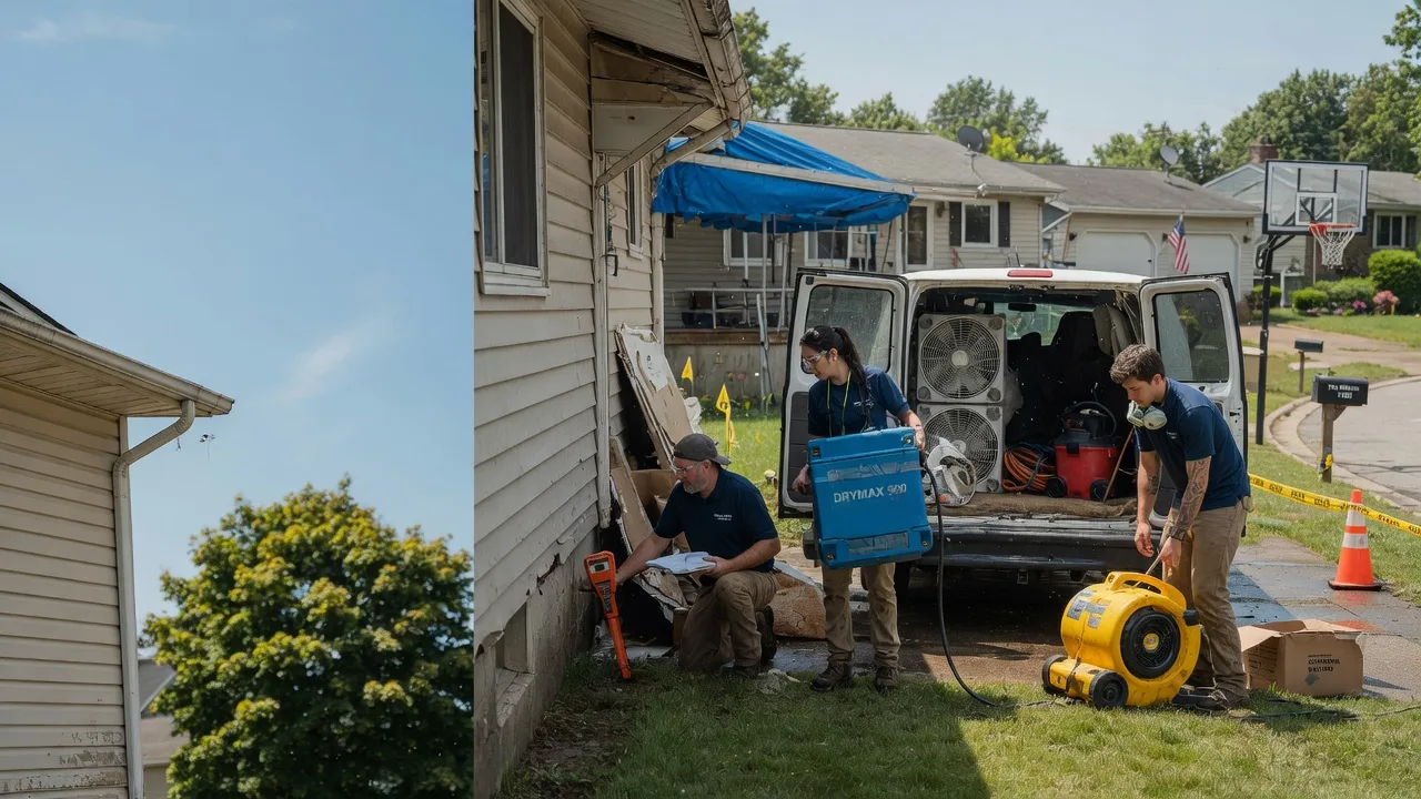 Ceiling Leak Cleanup in Fiatt, IL near me
